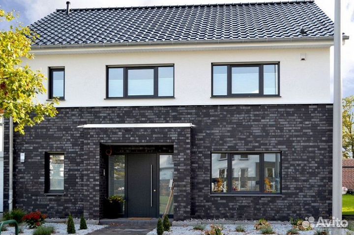 Пластиковые окна в цвете антрацит