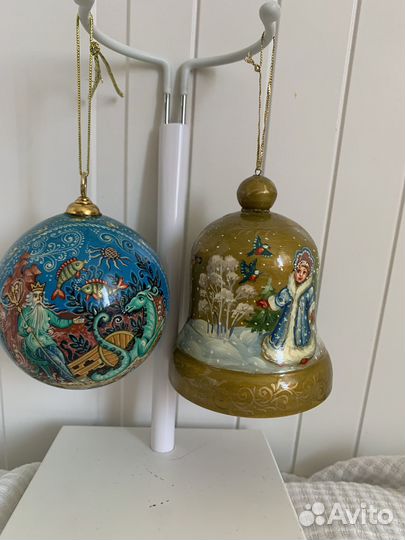 Деревянные Елочные игрушки, ручная работа