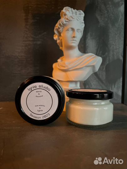 Ароматическая свеча ручной работы