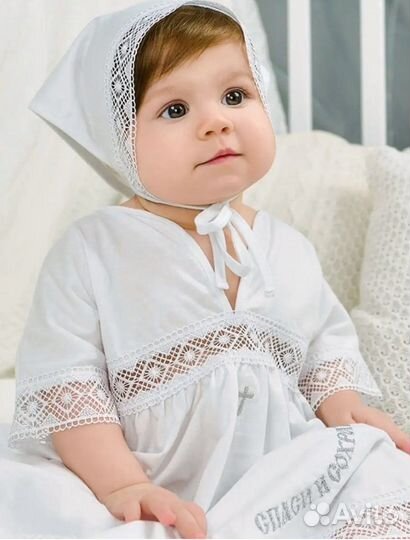 Крестильный набор для девочки, 80-86