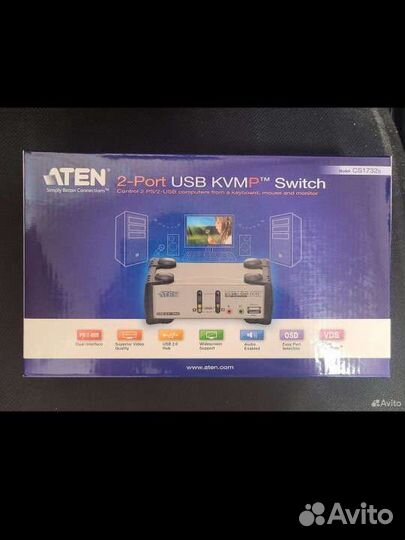 Настольный KVM Переключатель aten CS1732b