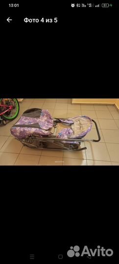 Детские санки на колесах