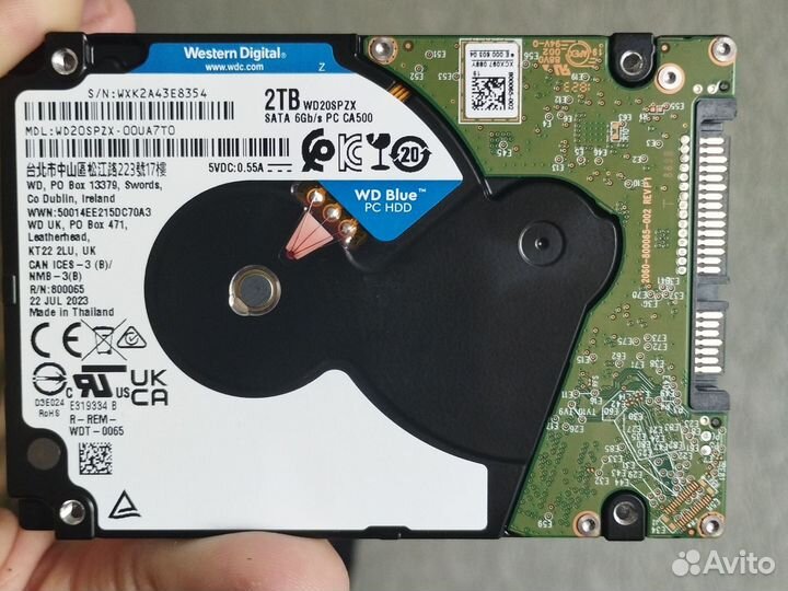 Жесткий диск для ноутбука 2 тб Western Digital