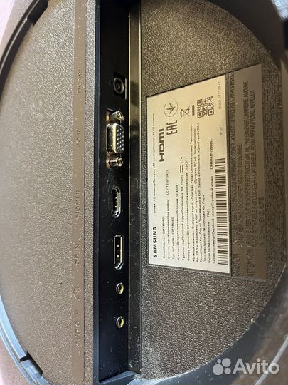 Монитор изогнутый samsung 27