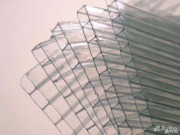 Поликарбонат сот. б/ц, 4/600, 6х2,1, Poligi/Оптима