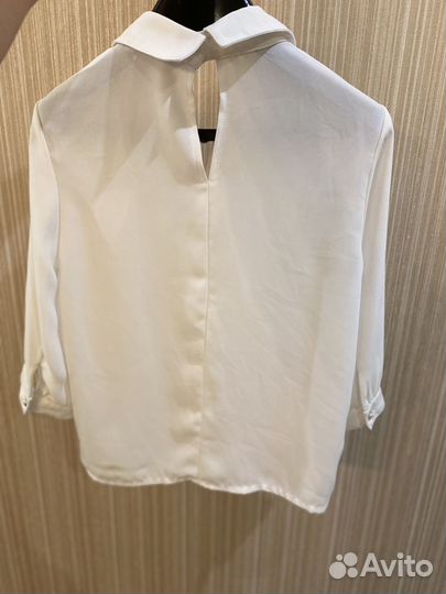 Блузка белая для девочек 140