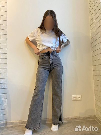 Джинсы/Джинсы трубы/Джинсы широкие/Клеш