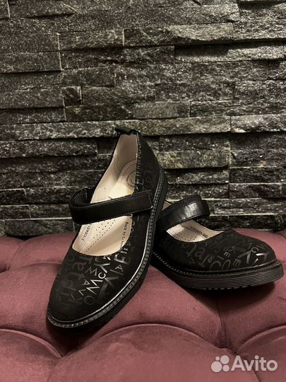 Туфли черные для школы 33 размер