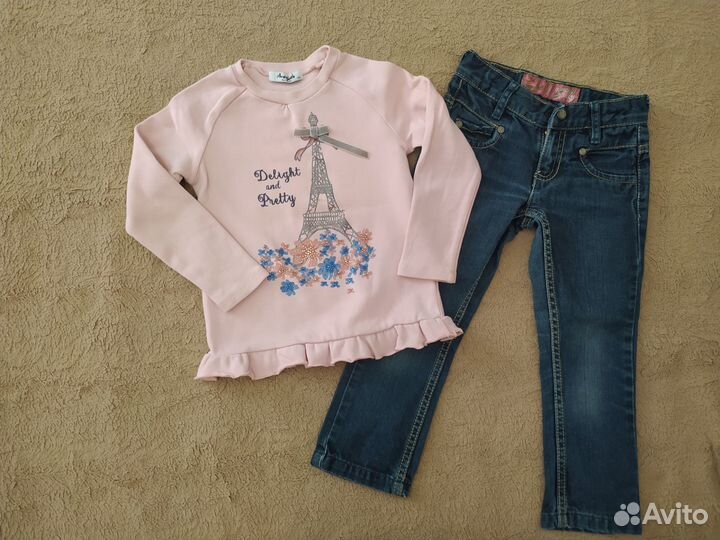 Пакет вещей на девочку осень 92 98 см