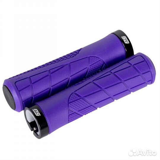 Грипсы 130мм, 1 замок, фиолетовые, STG HL-G316