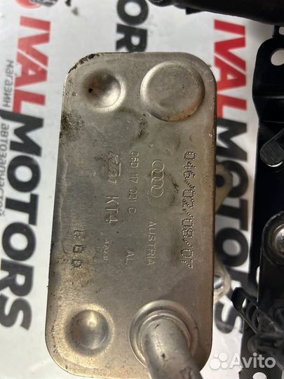 Теплообменник масляного фильтра Audi A4 BWE 2007