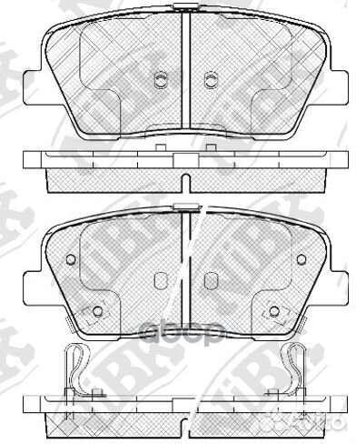 Колодки тормозные дисковые зад PN0415 NiBK