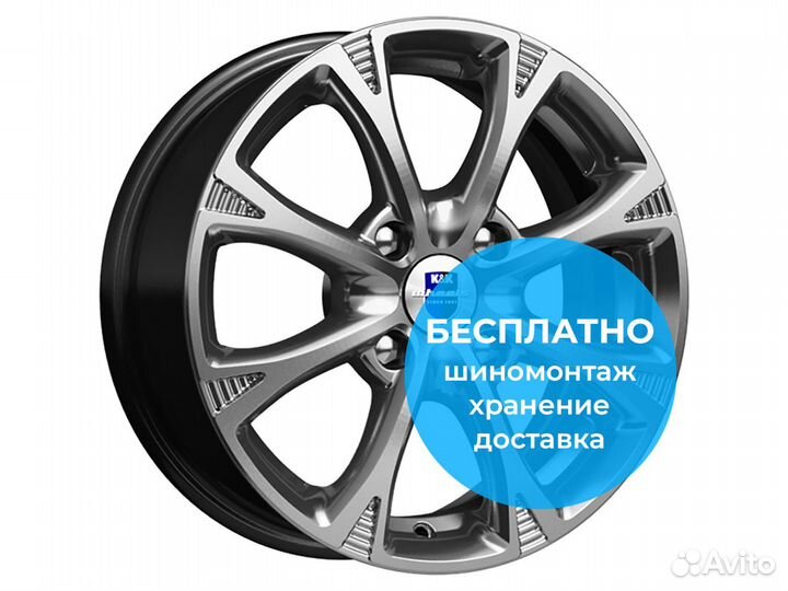 R15 4x100 6J ET45 D56,6 K&K Блюз (кс606) Дарк плат