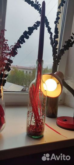 Подсвечник с сухоцветами