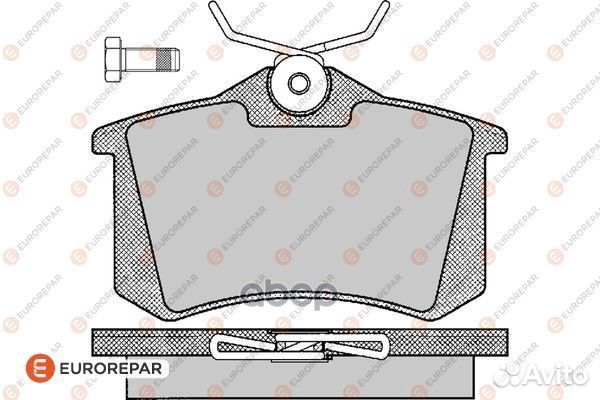 Колодки тормозные дисковые зад 1617249980 E