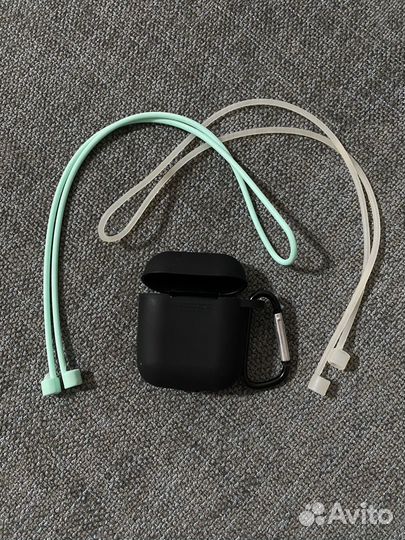 Чехол для Airpods + держатели для наушников