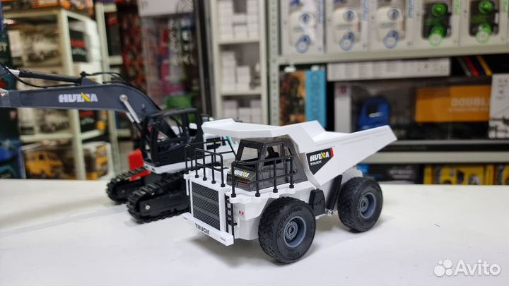 Радиоуправляемый экскаватор и самосвал Huina