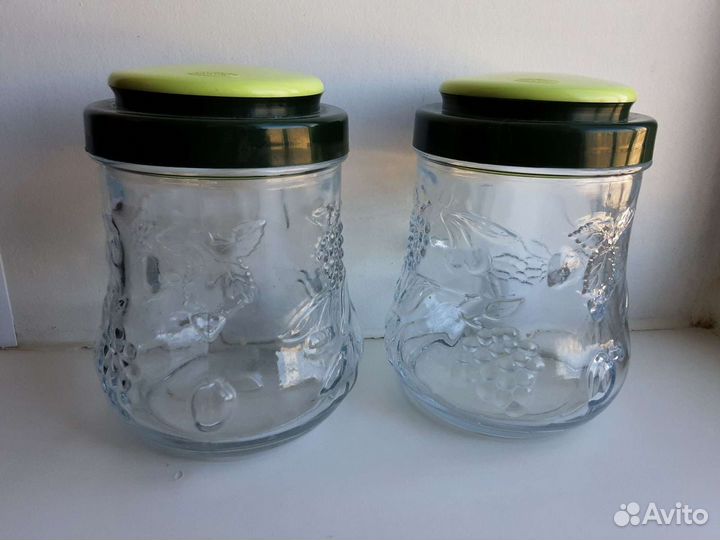 Сахарницы стекло, набор из 2-х шт