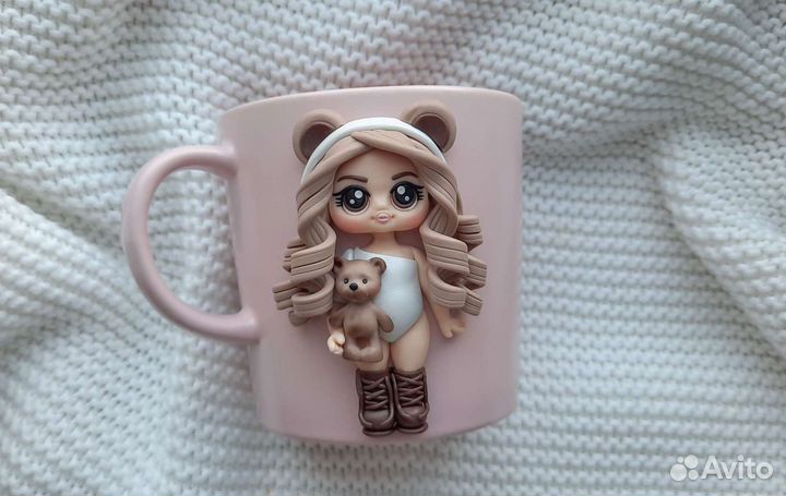 Кукла лол из полимерной глины