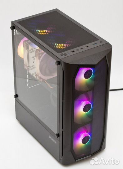 NEW корпус Zalman N4 Rev1, 6Fan RGB сетка и стекло