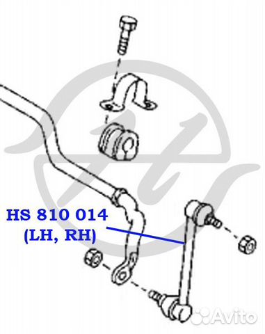 Тяга стабилизатора перед прав / лев