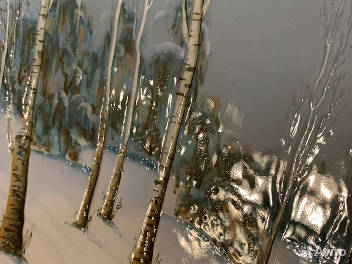 Настенная тарелка «тополя»