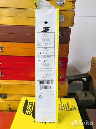 Электроды по нержавейке esab 61.35