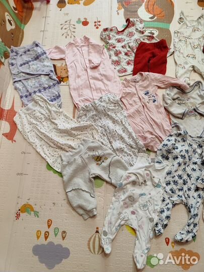 Детские вещи пакетом от 0 до 6 месяцев