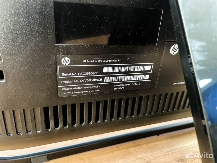 Моноблок HP Pro 3520 i3-3220 / 6Gb / 240Gb SSD