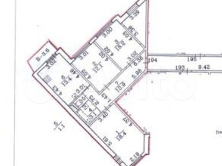 3-к. квартира, 77,2 м², 2/18 эт.