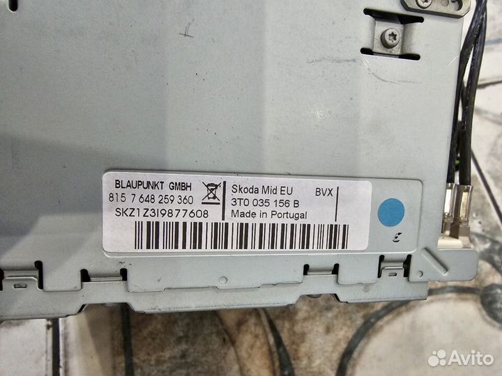 Магнитола Skoda SuperB II