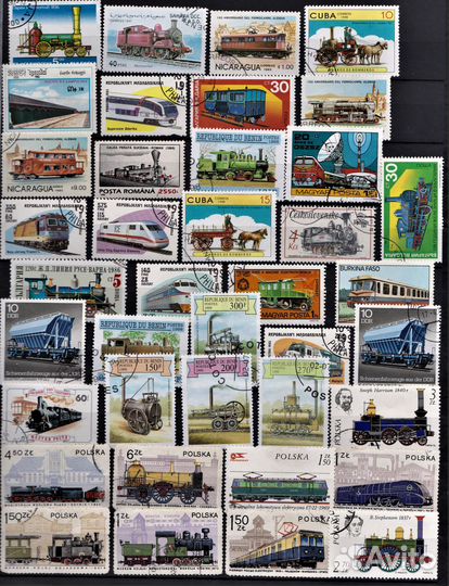 Почтовые гашеные марки и блоки стран мира