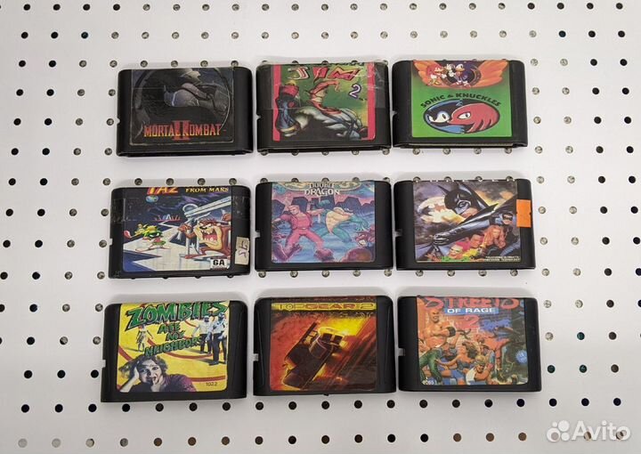Картриджи для Sega (90е - 2000е годы выпуска)