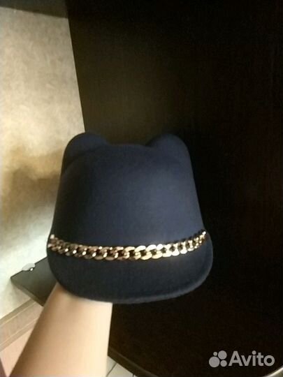 Берет натуральный мех, шапка кролик, кепка кошка