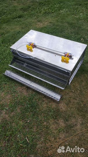 Клетка из нержавейки на 90 перепелов