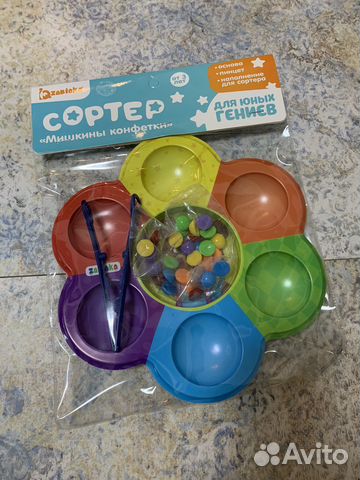 Сортер по цветам «Мишкины конфетки»