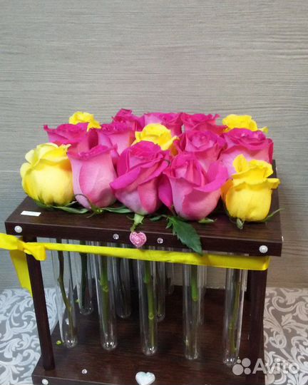 Розы в боксе