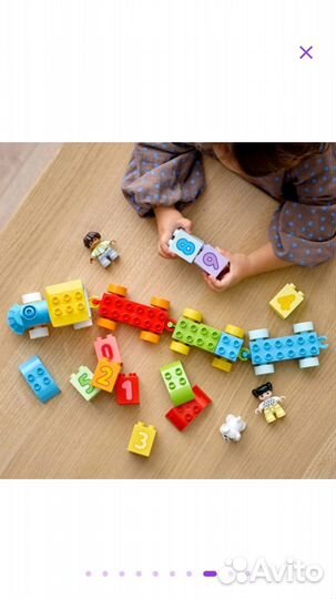 Новый lego duplo 10954 поезд с цифрами