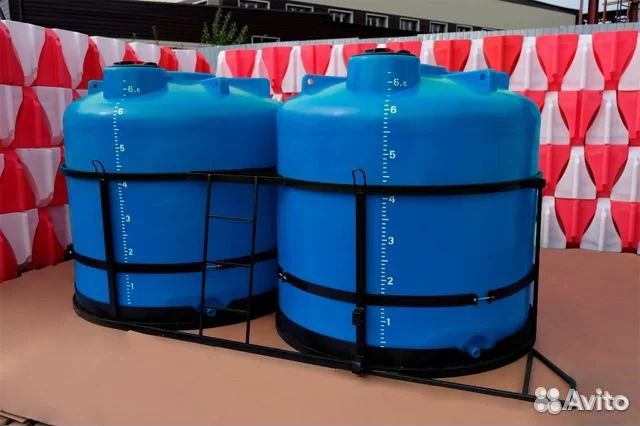 Емкости и баки под кас воду в обрешетке