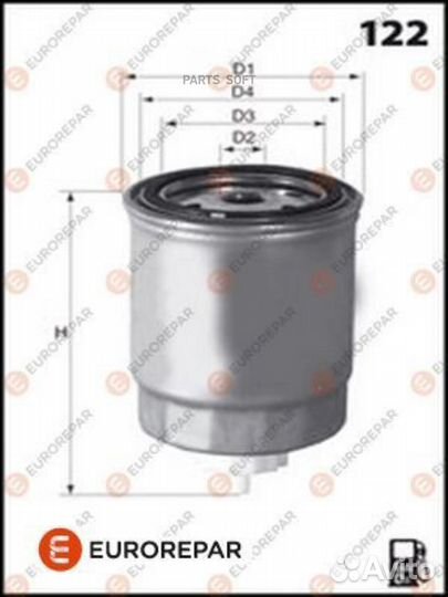 Eurorepar E148100 Фильтр топливный mitsubishi Cari