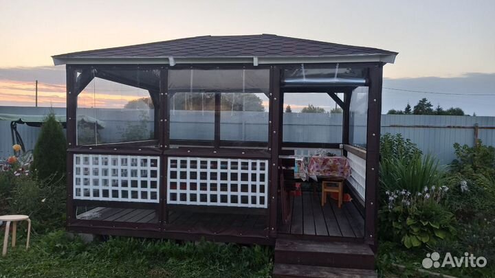 Мягкие окна на беседку, веранду или террасу