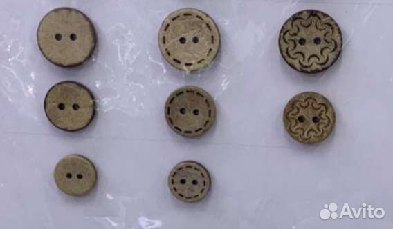 Кокосовые пуговицы