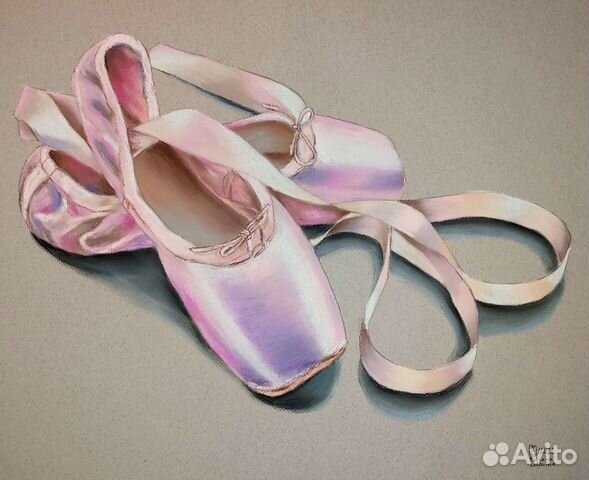 Картина пастелью Розовые мечты 2