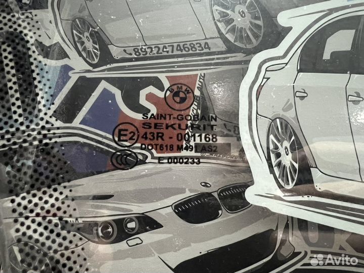 Стекло переднее правое BMW E63 E64