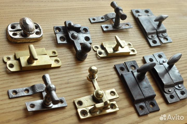 Старинные оконные завертки / фиксаторы створок