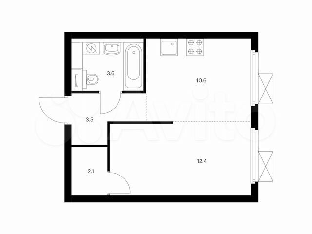 1-к. квартира, 32,2 м², 14/33 эт.