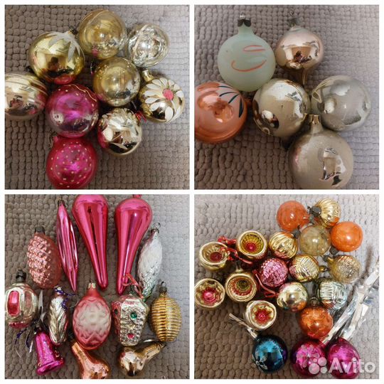 Игрушки елочные СССР