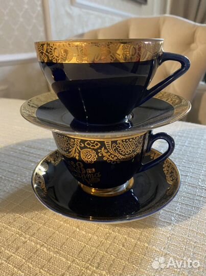 Набор чашек с блюдцами 4 пары