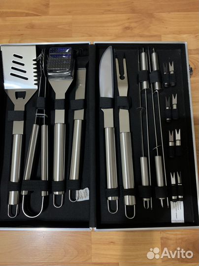 Шашлычный набор подарочный в кейсе новый