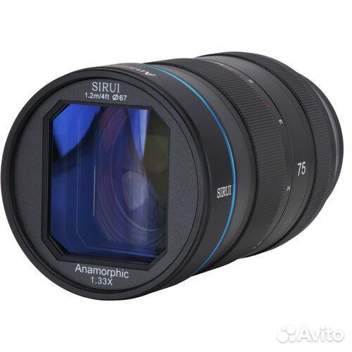 Sirui 75 mm anamorphic lens sony e mounth f1.8